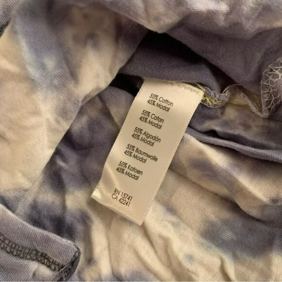 PJ salvage marine blue and white  1/2 sleeve button up Pajama top small NWTs - Picture 6 of 9